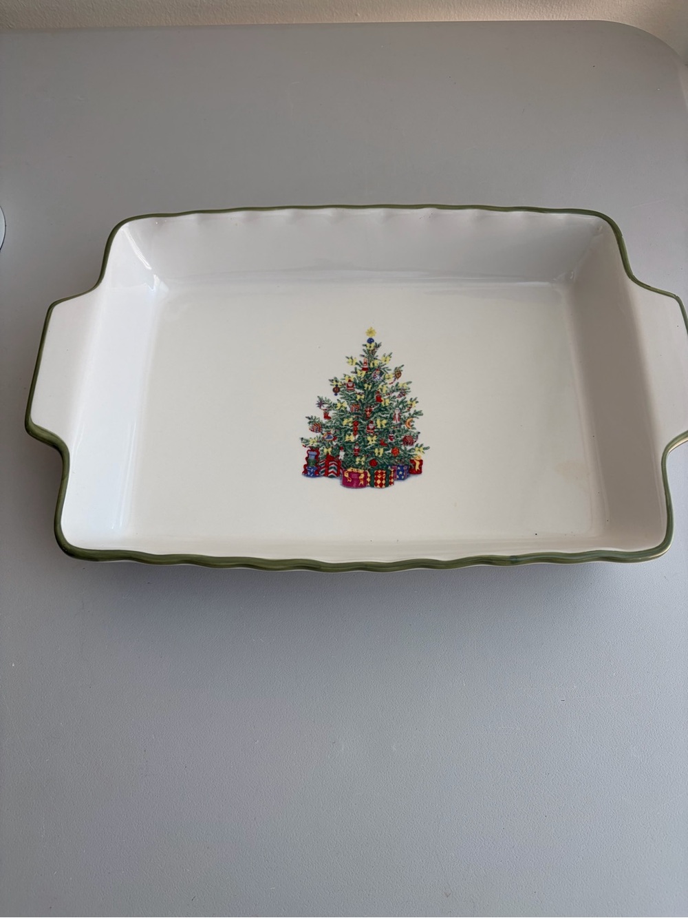 Christopher Radko Traditions Holiday Celebrations Lasagna Casserole Dish